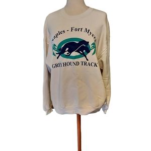 Vintage Naples Fort Myers Sweatshirt 3xl White Crew Neck Woman Single Stitch
